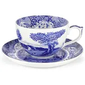 Spode - Blue Italian Suuri kuppi ja lautanen 56 cl