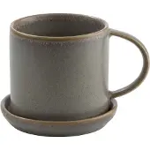 ERNST kuppi aluslautasella 7 cm Harmaa