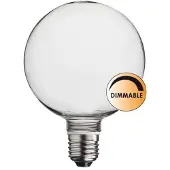 Globen Lighting E27-kanta, 13 cm, kirkas