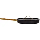 Vargen & Thor Arvet taottu musta kannellinen paistokasari Malli X2, Ø 28 cm