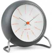 Arne Jacobsen AJ Bankers herätyskello, tummanharmaa