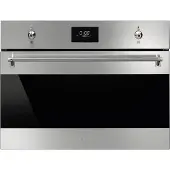 Smeg Classic Kalusteisiin sijoitettava kompaktiuuni mikroaaltotoiminnolla SO4301M0X (teräs)