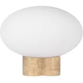 Globen Lighting Mammut pöytälamppu, 28 cm, travertiini