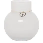 ERNST Glassvase - White - H10CM