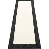 Pappelina Ilda matto 70x240 cm black / vanilla