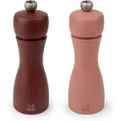 Peugeot Tahiti duo Set of Manual Salt and Pepper Mills in Wood Cocoa & Hazel 15cm