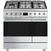 Smeg C92GMX2 Kaasuliesi 2 uunilla Classic Ruostumaton 90 cm