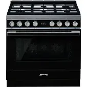 Smeg CPF9GPBL Portofino kaasuliesi, musta