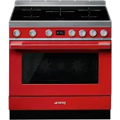 Smeg CPF9IPR Portofino induktioliesi, punainen