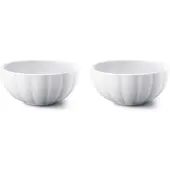 Georg Jensen - Bernadotte Kulho 6,5 cl 2 kpl Valkoinen