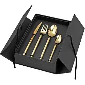 Broste Copenhagen Cutlery Tvis Set - Gold - ONE SIZE