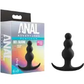 Anal Adventures Platinum - anustappi helmillä - musta