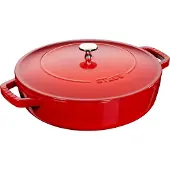 Staub Chistera traktörpannu 24 cm, kirsikanpunainen