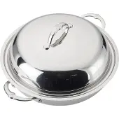 Hestan Probond wok-pannu kannella 36 cm. Ruostumaton teräs