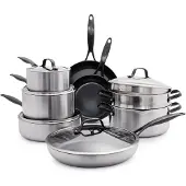 Greenpan Venice Pro Noir keittoastiasarja 13 osaa