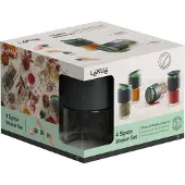 Lékué maustesäiliö annostelukannella 4-pack. Harmaa