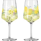 Ritzenhoff Sommertau Wineglass 2-P Limoncello - Multi/patterned - 54.4 CL