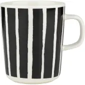 Marimekko Oiva Piccolo muki 25 cl White-black