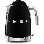 Smeg 50's Style vedenkeitin säädettävällä lämpötilalla 1,7 L Musta