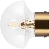Globen Lighting Fungo 16 seinävalaisin, kirkas/messinki