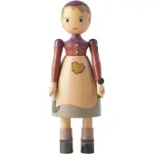 Kay bojesen Puu figuuri - 14,5 cm - Pieni Tyttö, jossa on reunuk - - OneSize - Koristeet