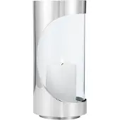Georg Jensen Chrome contours hurricane-kynttilälyhty 22 cm Ruostumaton teräs