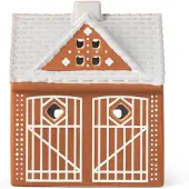Kähler - Gingerbread Kynttilälyhty Piparkakkutalo 11,5 cm Ruskea