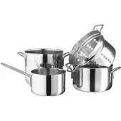 Eva Trio - Stainless Steel Kattilasarja 4 osaa