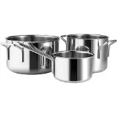 Eva Trio Stainless Steel kattilasetti 3 osaa Ruostumaton teräs