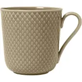 Lyngby Porcelæn Rhombe Earth Krus Med Hank 39 Cl Clay - Beige - 39 CL