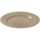 Lyngby Porcelæn Rhombe Earth Frokosttallerken Ø23 Cm Clay - Brown - Ø 23 CM