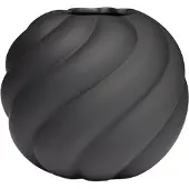 Cooee Design Twist Ball maljakko 12 cm, musta
