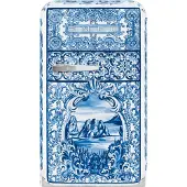Smeg FAB5RDGME5 D&G Blu Mediterraneo vapaasti seisova jääkaappi, 73 cm