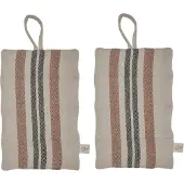 OYOY Pellava patalappu 2-pack Karamelli