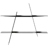 Andersen A-Shelf musta teräs, medium