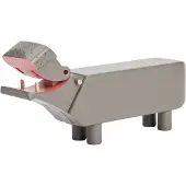 Kay bojesen Puinen hahmo - Virtahepo - Liliput - 6 cm - Harmaa - - OneSize - Koristeet