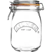 Kilner pyöreä purkki salpalla Kirkas, 1 l