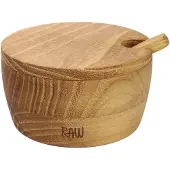 Aida Raw suolakulho sis. lusikan ja kannen. Tiikki