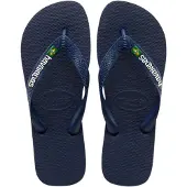 Havaianas Brasil Logo Flip Flops Navy Blue Navy Blue 33-34 EU Laivastonsininen 33-34 Pojat