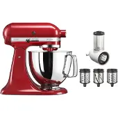 KitchenAid Artisan KSM125EER yleiskone 4,8 litraa + 5KSMVSA vihannesleikkuri