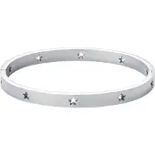 Timi Of Sweden Leia Star Bangle Bracelet Silver