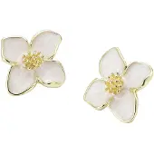 Timi Of Sweden Alora - Flower Stud Earrings - Gold - Gold - ONE SIZE