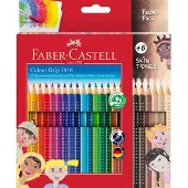 Faber-Castell Värikynät - 24 kpl. - Multi/Skin Äänet - - OneSize - Värityssarjat