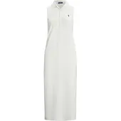 Ralph Lauren Stretch-Cotton Sleeveless Polo Dress - White - L