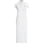 Ralph Lauren Cotton Mesh Polo Dress - White - L