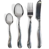 By On Bestik Waverly, 16 Stk./Sæt - Silver - ONE SIZE