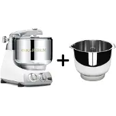 Ankarsrum AKM 6230 yleiskone + Assistent Original vispikulho, glossy white