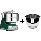 Ankarsrum AKM 6230 yleiskone + Assistent Original vispikulho, forest green