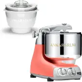 Ankarsrum AKM 6230 yleiskone + jäätelökone, coral crush