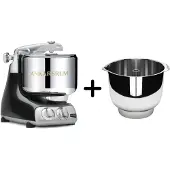 Ankarsrum AKM 6230 yleiskone + Assistent Original vispikulho, black diamond